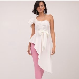 NWT One Should Asymmetrical Shirt Size M